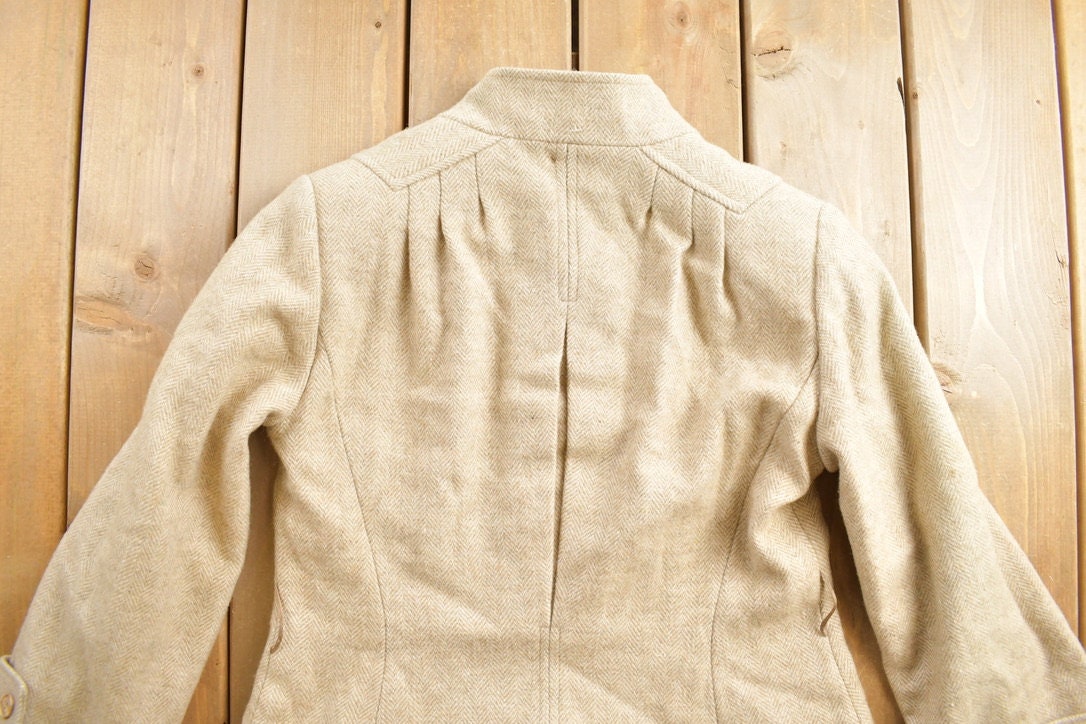 Vintage 1990s Stephanie White Wool Overcoat