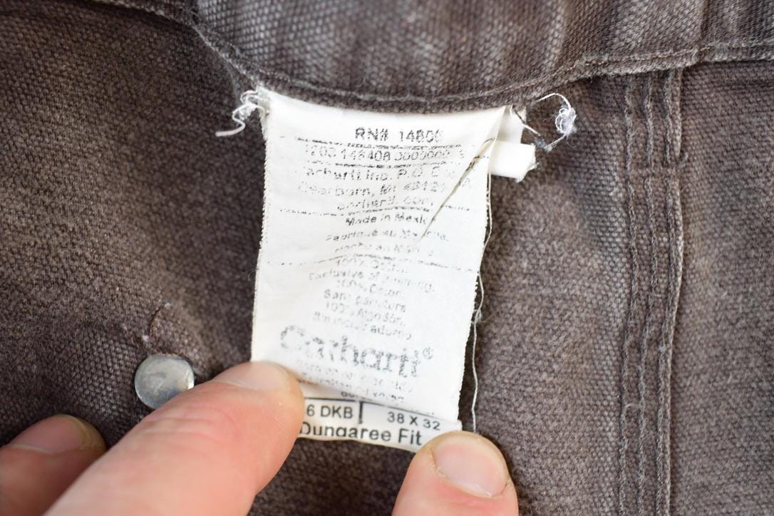 Vintage 1990s Carhartt Double Knee Work Pants Size 38 x 32