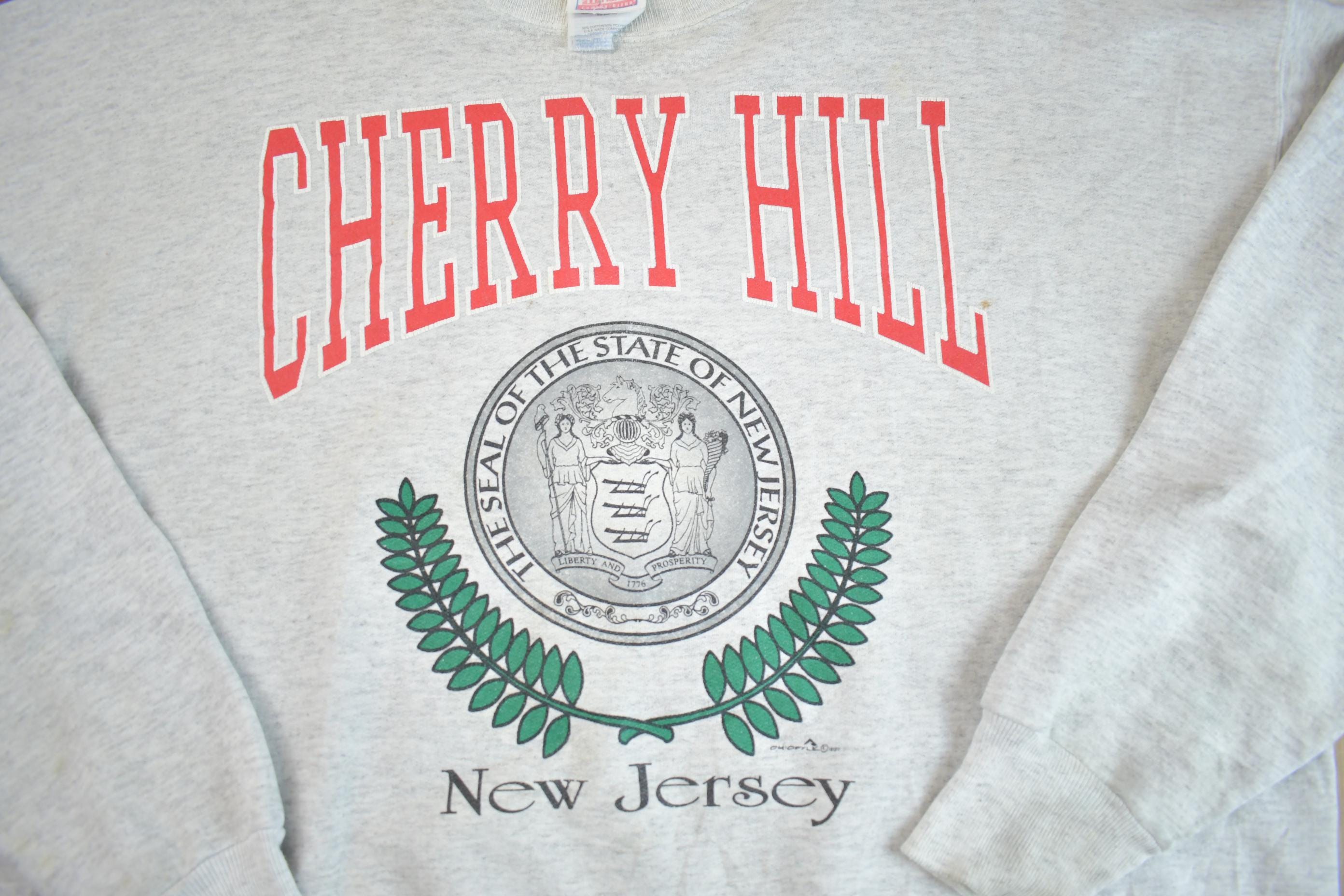 Vintage 1990s Cherry Hill New Jersey Souvenir Crewneck Sweatshirt - XL