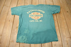 Vintage 1991 Harley Davidson Cape Cod MA Single Stitch Graphic T-Shirt Made In USA