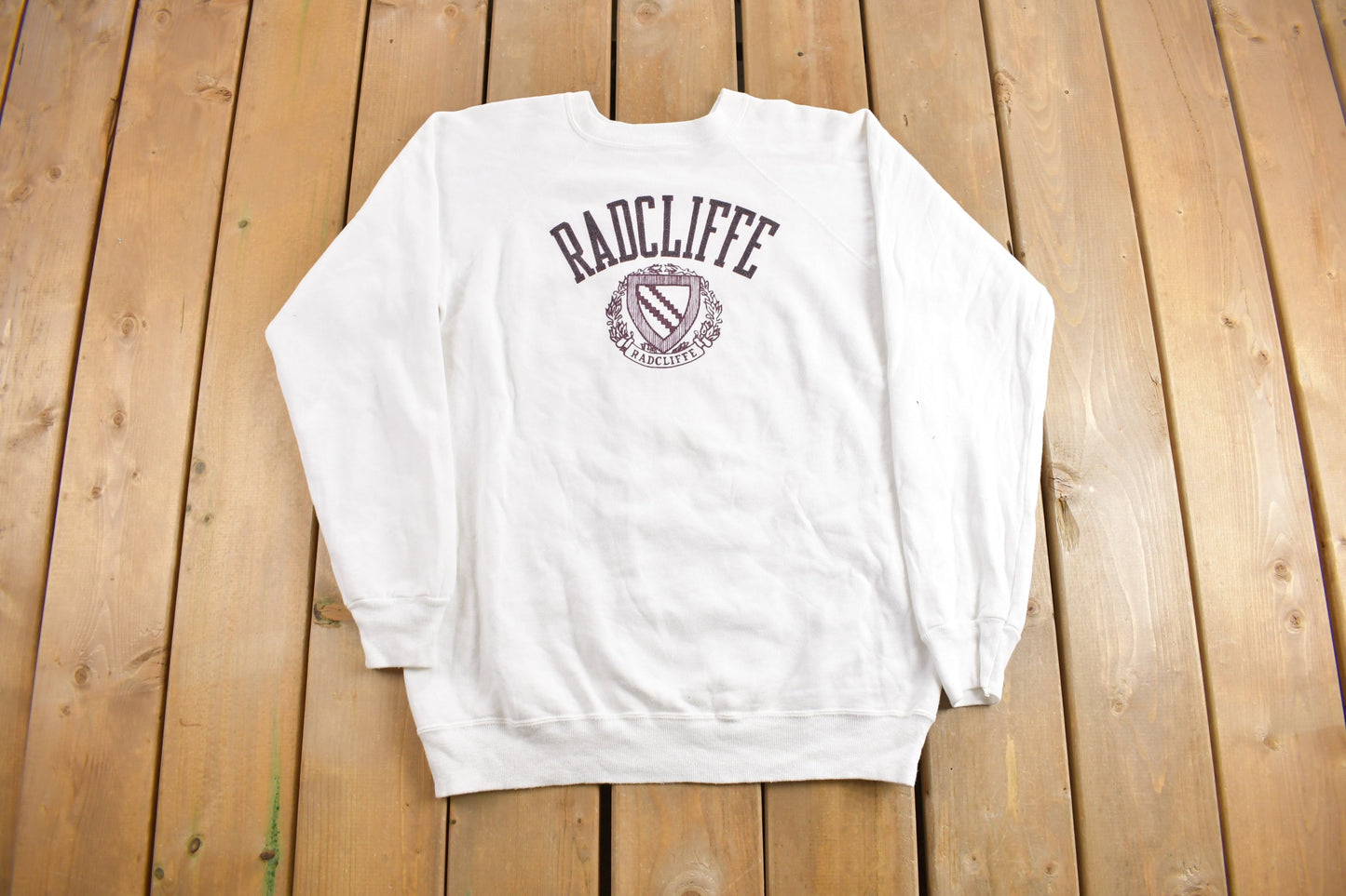 Vintage 1980s Harvard University Radcliffe Collegiate Champion Crewneck / Made In USA / Vintage Champion / Americana