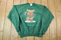 Vintage 1990s Noel Reindeer Rudolph Christmas Cute Crewneck Sweater