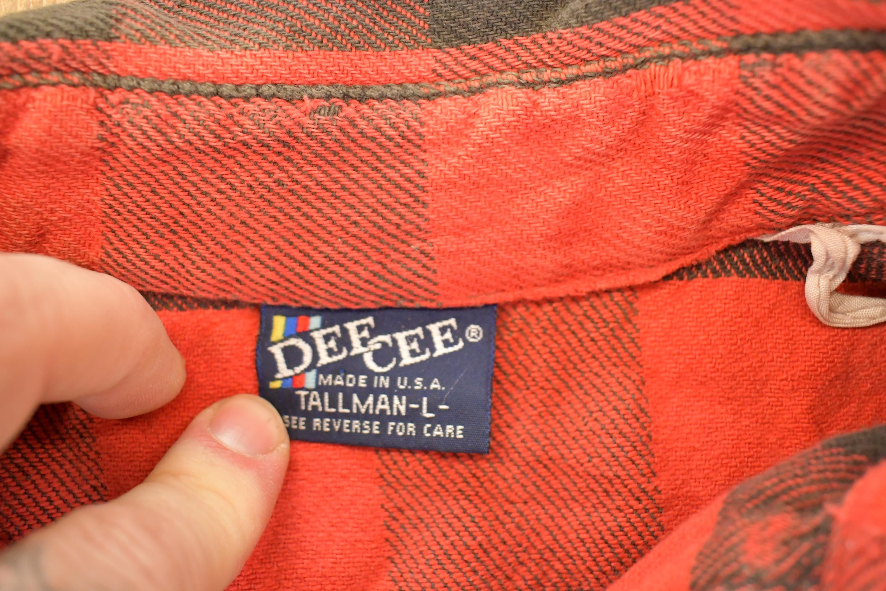 Vintage 1990s Dee Cee Plaid Button Up Shirt Men's L