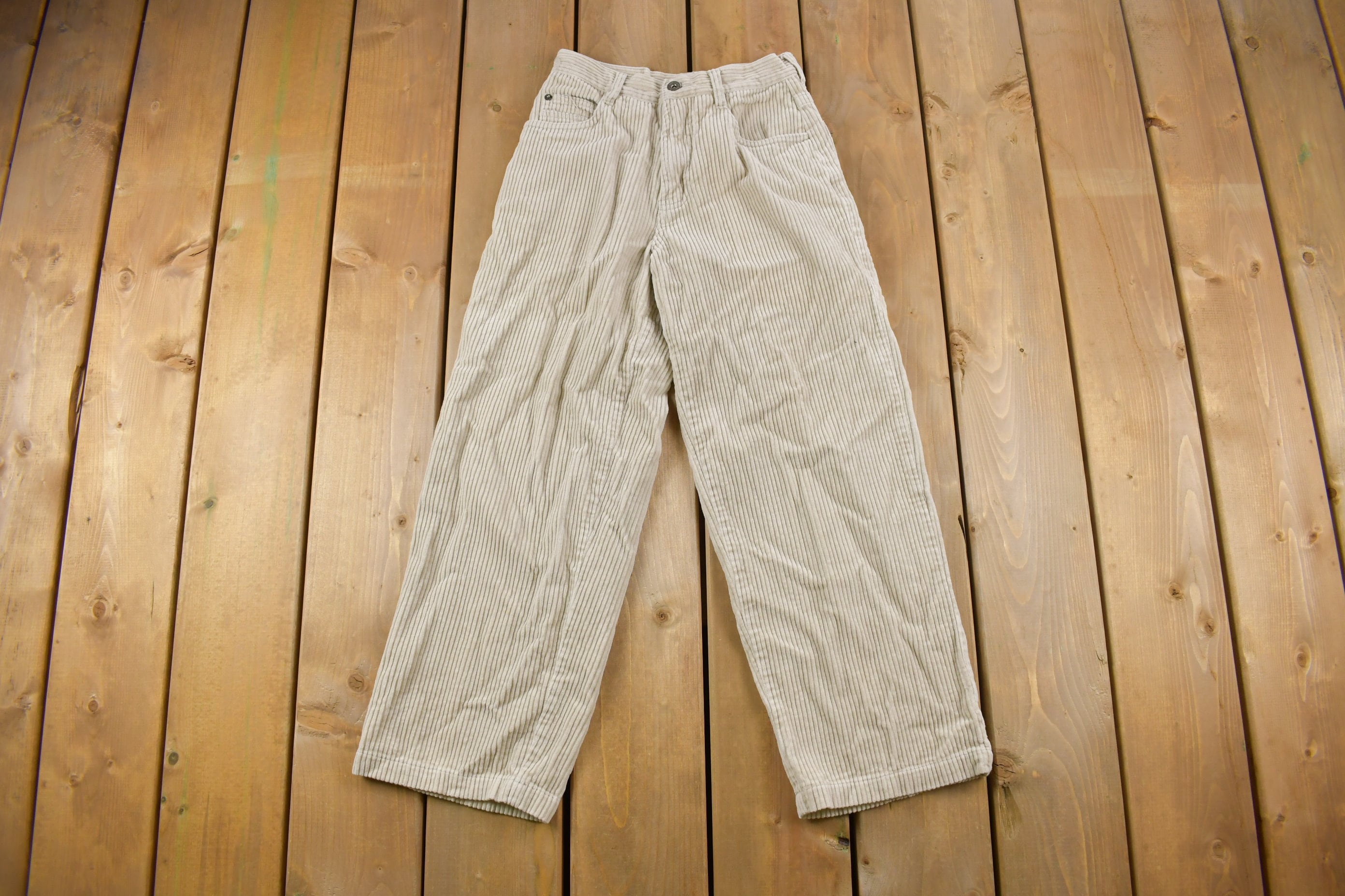 Vintage 1990's Union Bay Simple Corduroy Size 22 x 25  American Vintage  Streetwear Fashion  Vintage Pants
