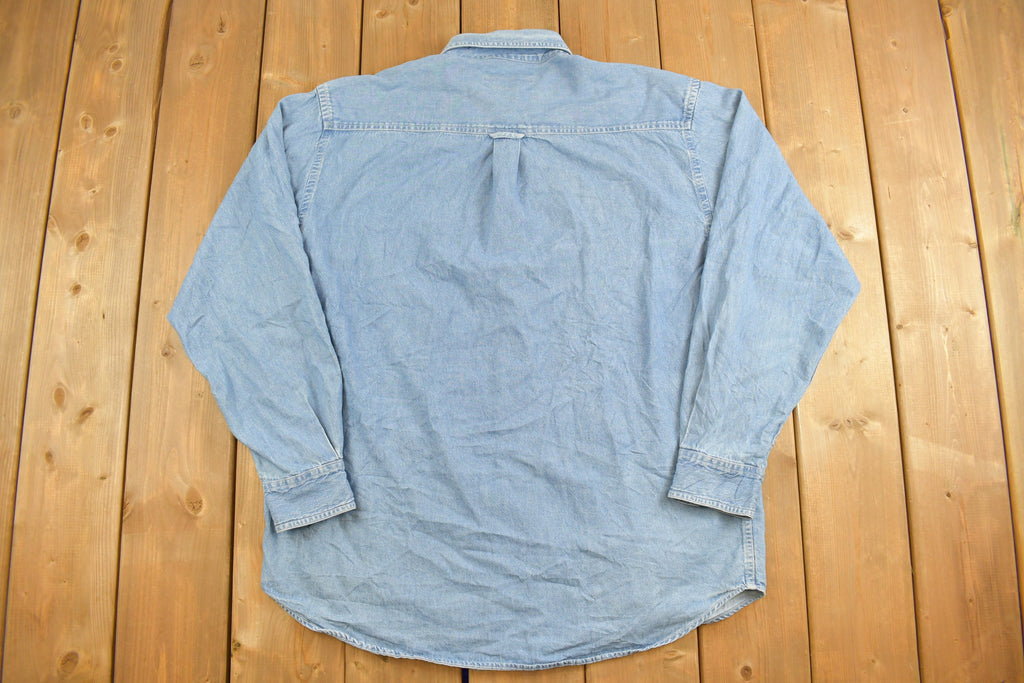 Vintage 1990s Bogari Denim Button Up Shirt