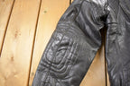 Vintage 1990s MQP Cafe Racer Leather Biker Jacket