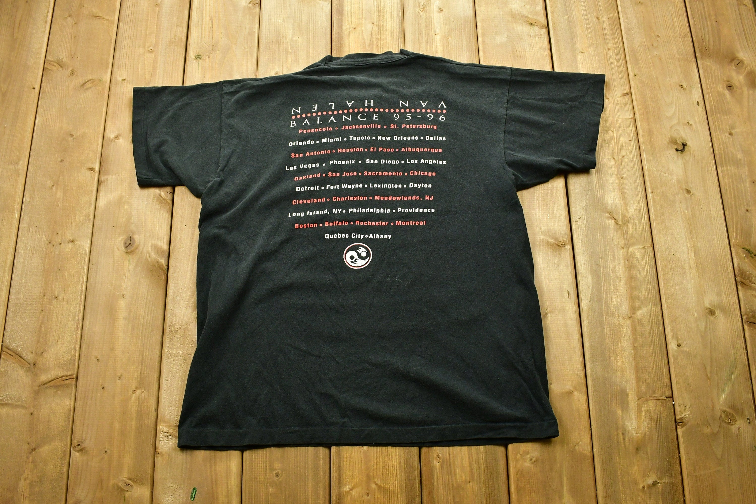 Vintage 1996 Van Halen Balance Tour Band T-shirt