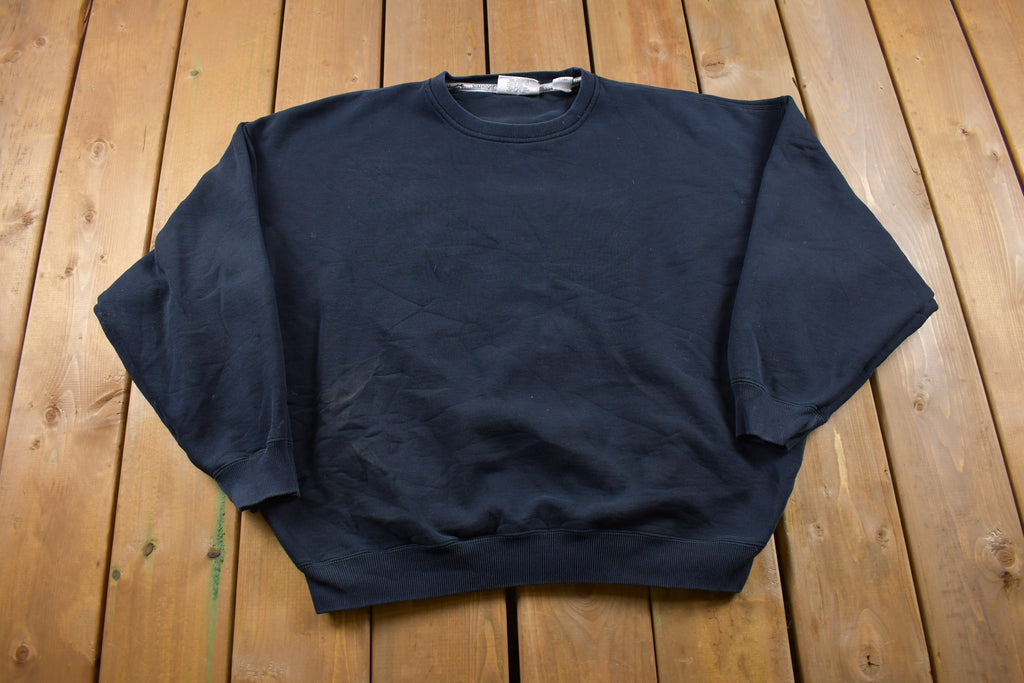 Vintage 1990s Slazenger Blank Blue Crewneck Sweatshirt