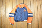 Vintage 1980s NFL Chicago Bears Embroidered Windbreaker Made In USA