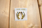 Vintage 1980s Black White & Gold Earrings