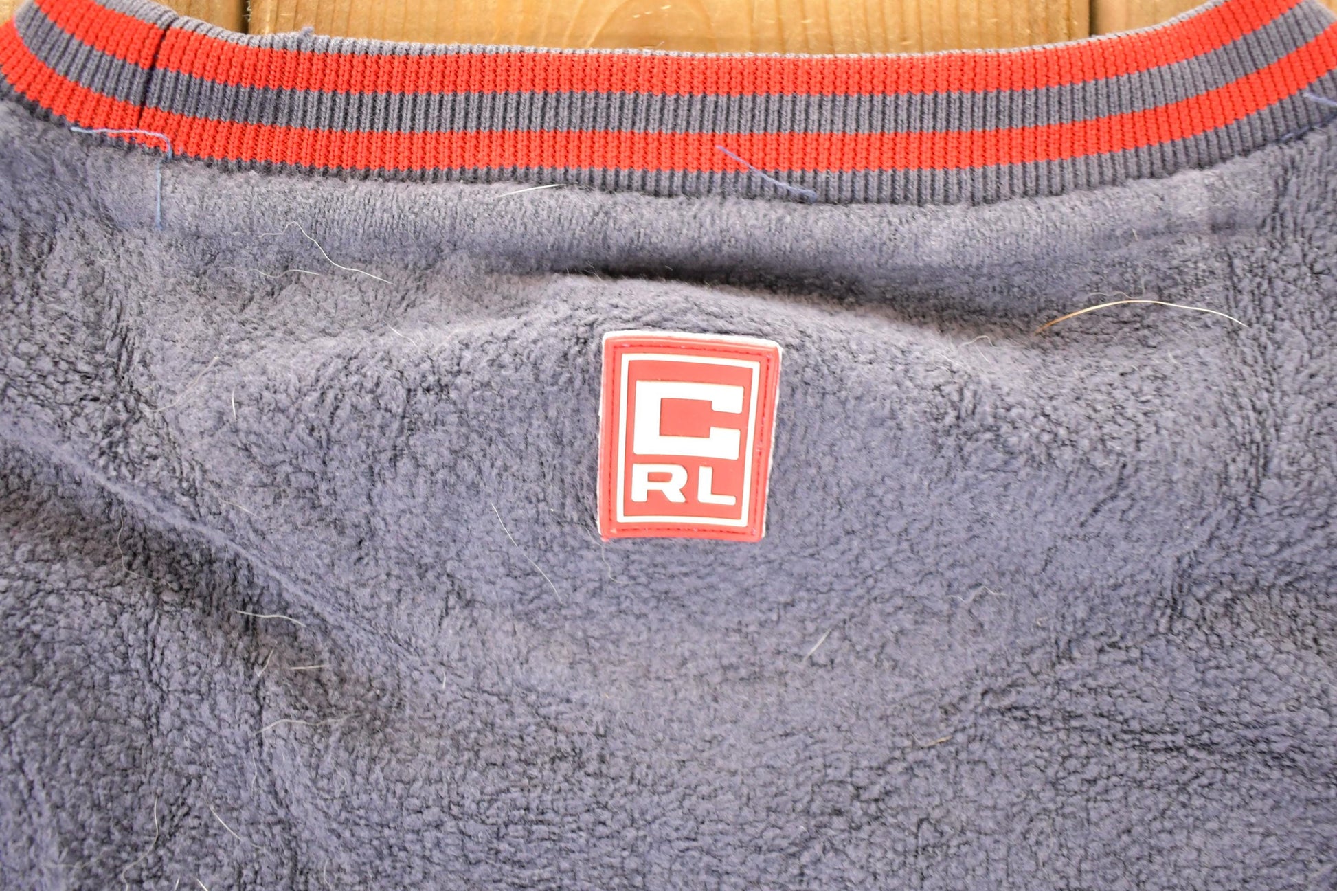 Vintage 1990s Chaps Ralph Lauren Fleece Outdoorsman Crewneck Sweater Men's L / 90s Winter Sweatshirt / Fleece Hiking Zip up