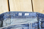 Vintage Y2K Miss Me Bedazzled Low Rise Jeans Size 27x30