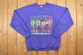 Vintage 1980s California Beach Graphic Crewneck