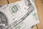 Vintage 1990 100 Dollar Bills All Over Print Single Stitch Graphic T Shirt Made In USA