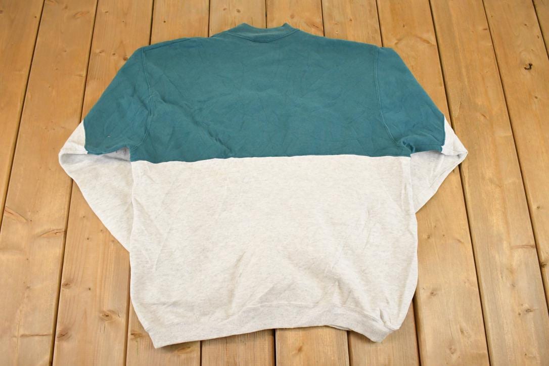 Vintage 1990s Hanes Colour Block Souvenir Crewneck Sweatshirt Mens L