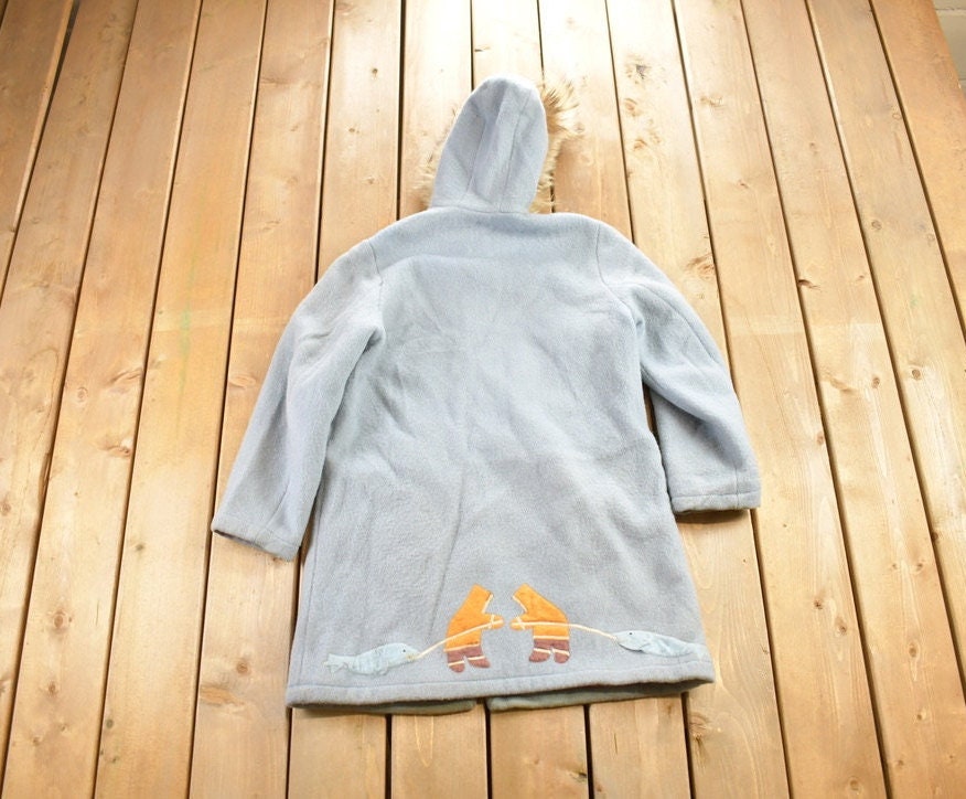 Vintage 1980s Inuvik Wool Jacket Polar Bear Vintage Wool Coat