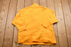 Vintage 1990s Yellow Quarter Zip Crewneck Sweatshirt