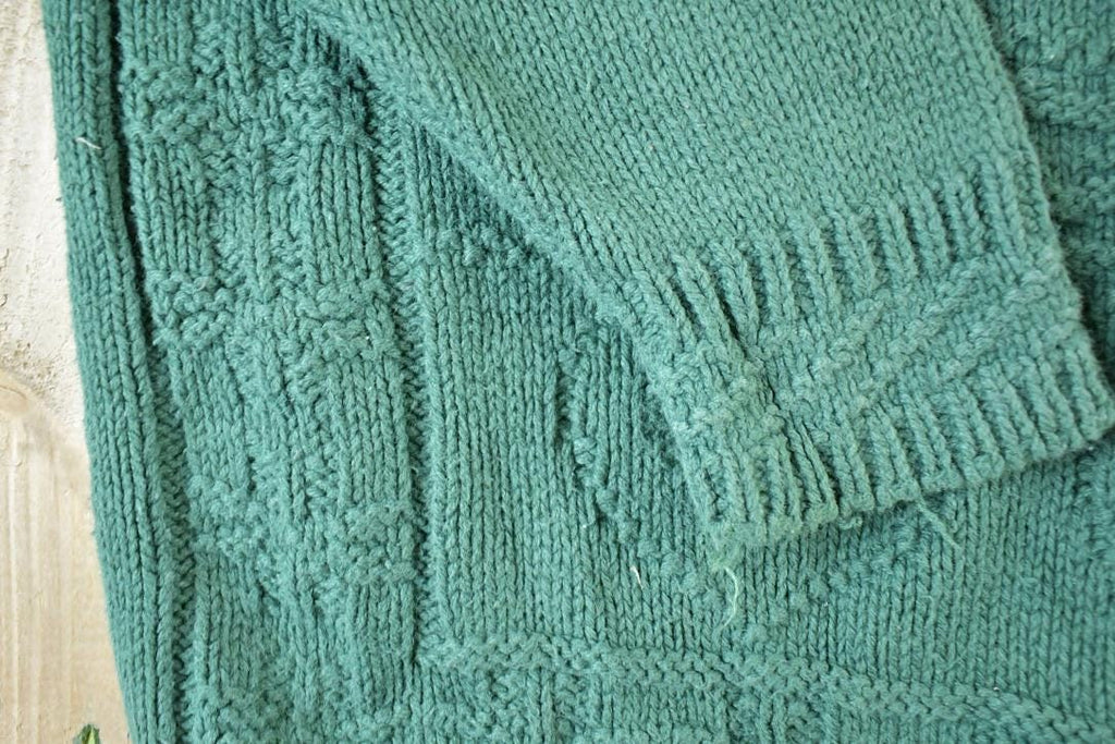 Vintage 1990s Knit Street Cable Knit Crewneck Sweater Mens M