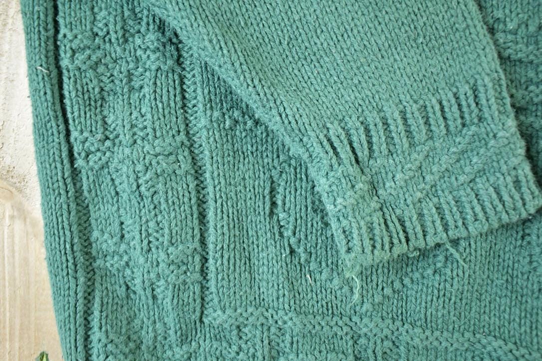 Vintage 1990s Knit Street Cable Knit Crewneck Sweater Mens M