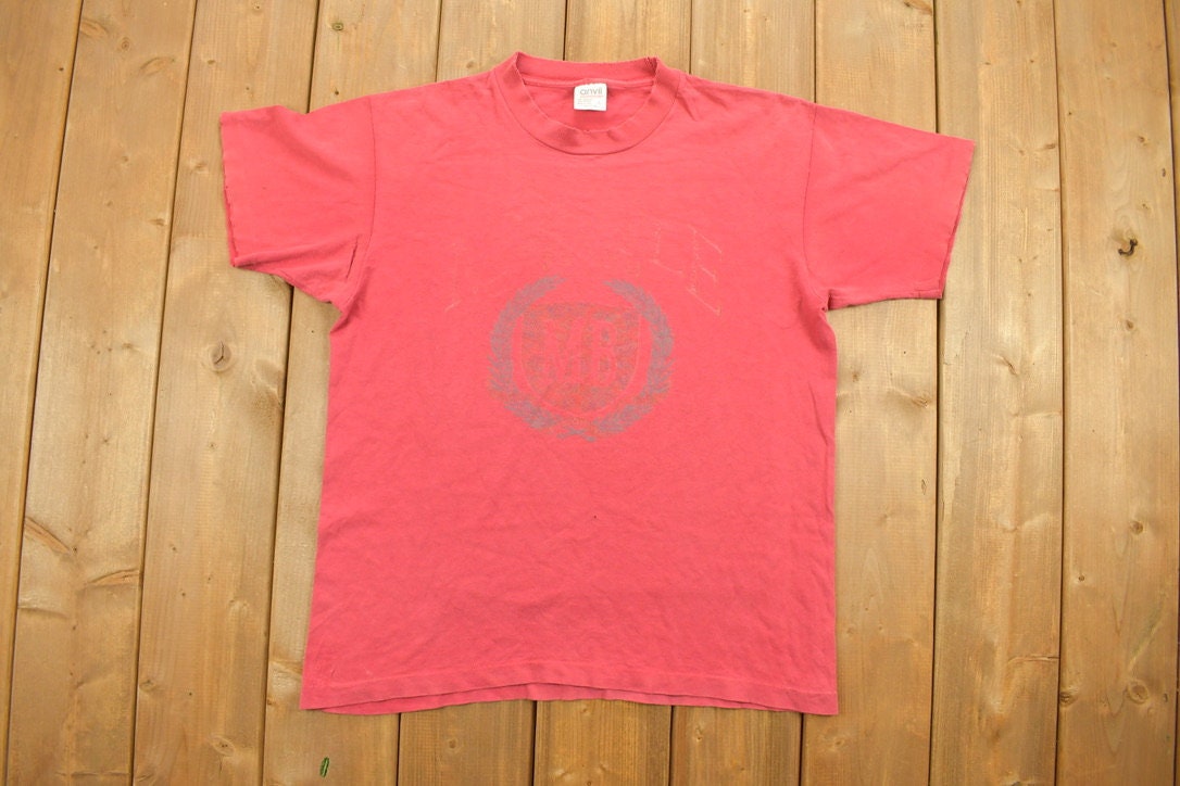 Vintage 1990s Pink MB University Collegiate T-Shirt