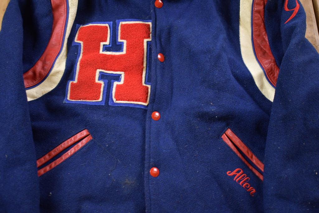 Vintage 1989 Huntington High Pony Express Wool Varsity Jacket