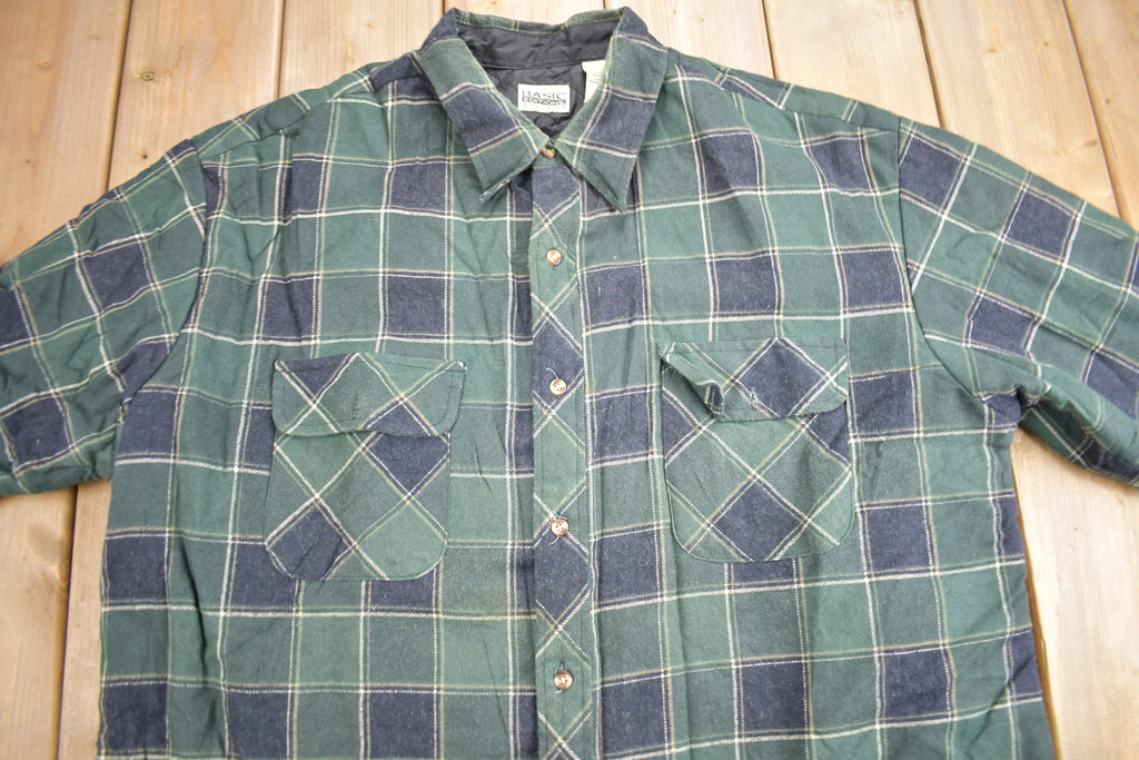 Vintage 1990s Basic Editions Quilted Plaid Jacket