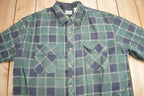Vintage 1990s Basic Editions Quilted Plaid Jacket