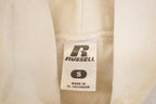 Vintage 1990s Russell Nebraska Text Logo Graphic Print Hoodie Sweatshirt Men's S