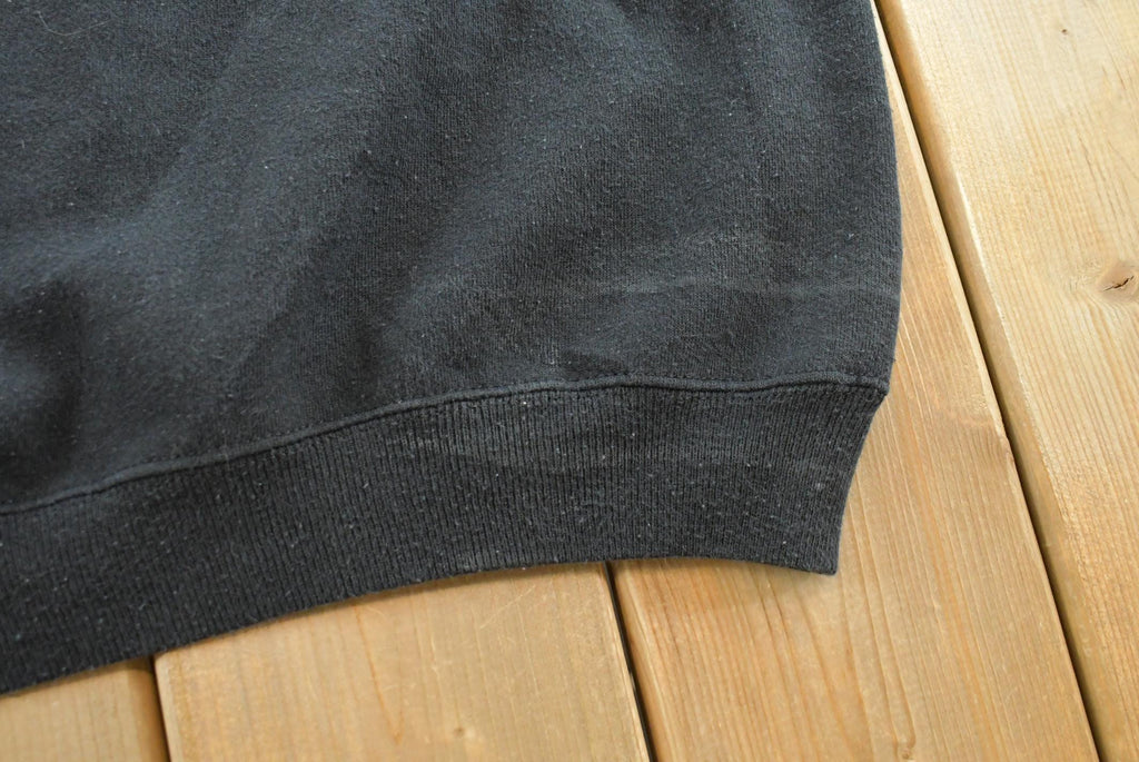 Vintage 1990s Hanes Her Way Blank Black Crewneck Sweatshirt Womens 3XL
