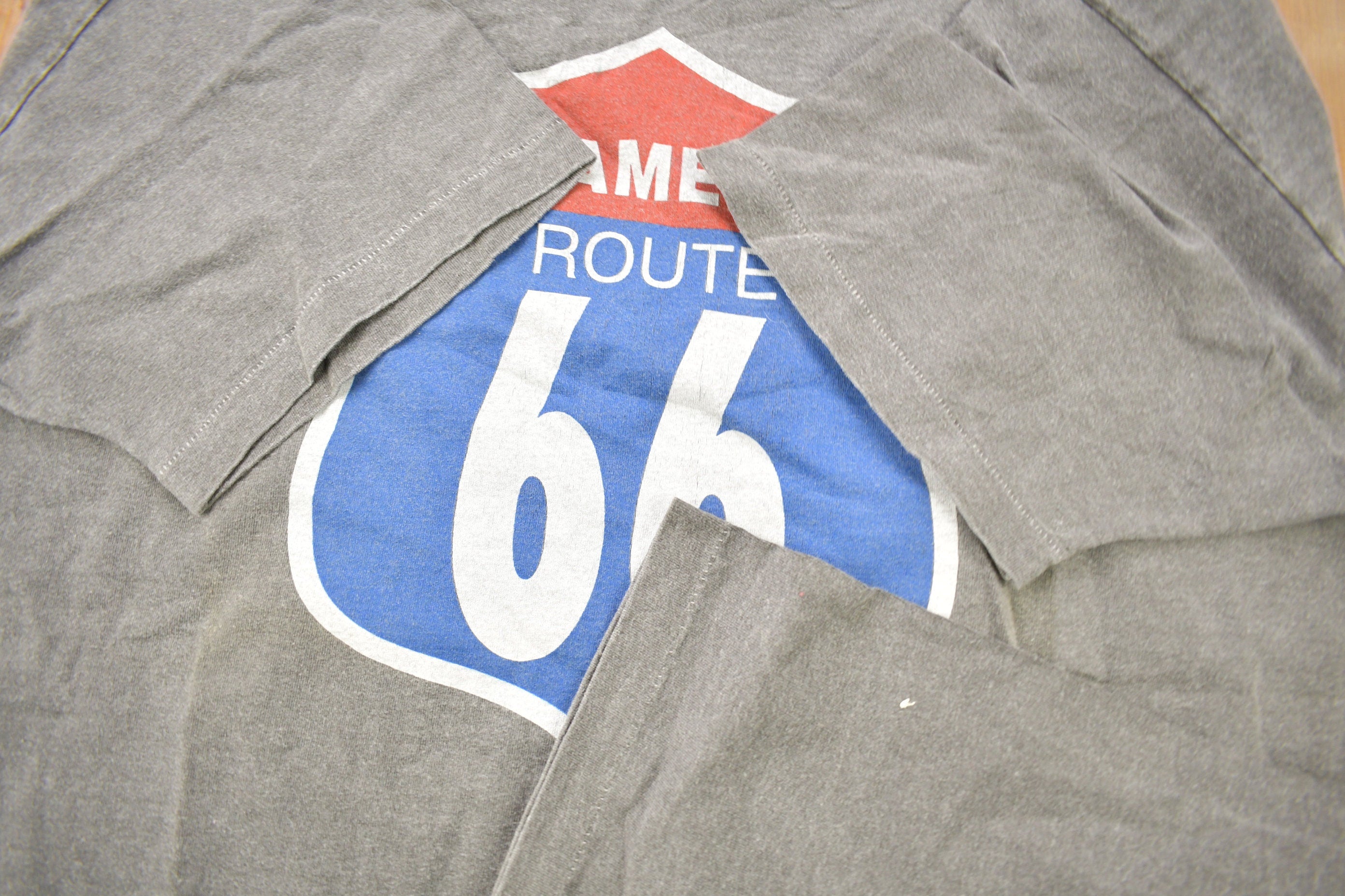 Vintage 1990s US Route 66 Joe America Diner Graphic T-Shirt