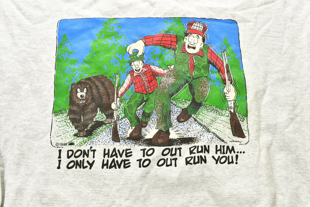 Vintage 1989 Hunting Graphic Funny Crewneck Sweatshirt