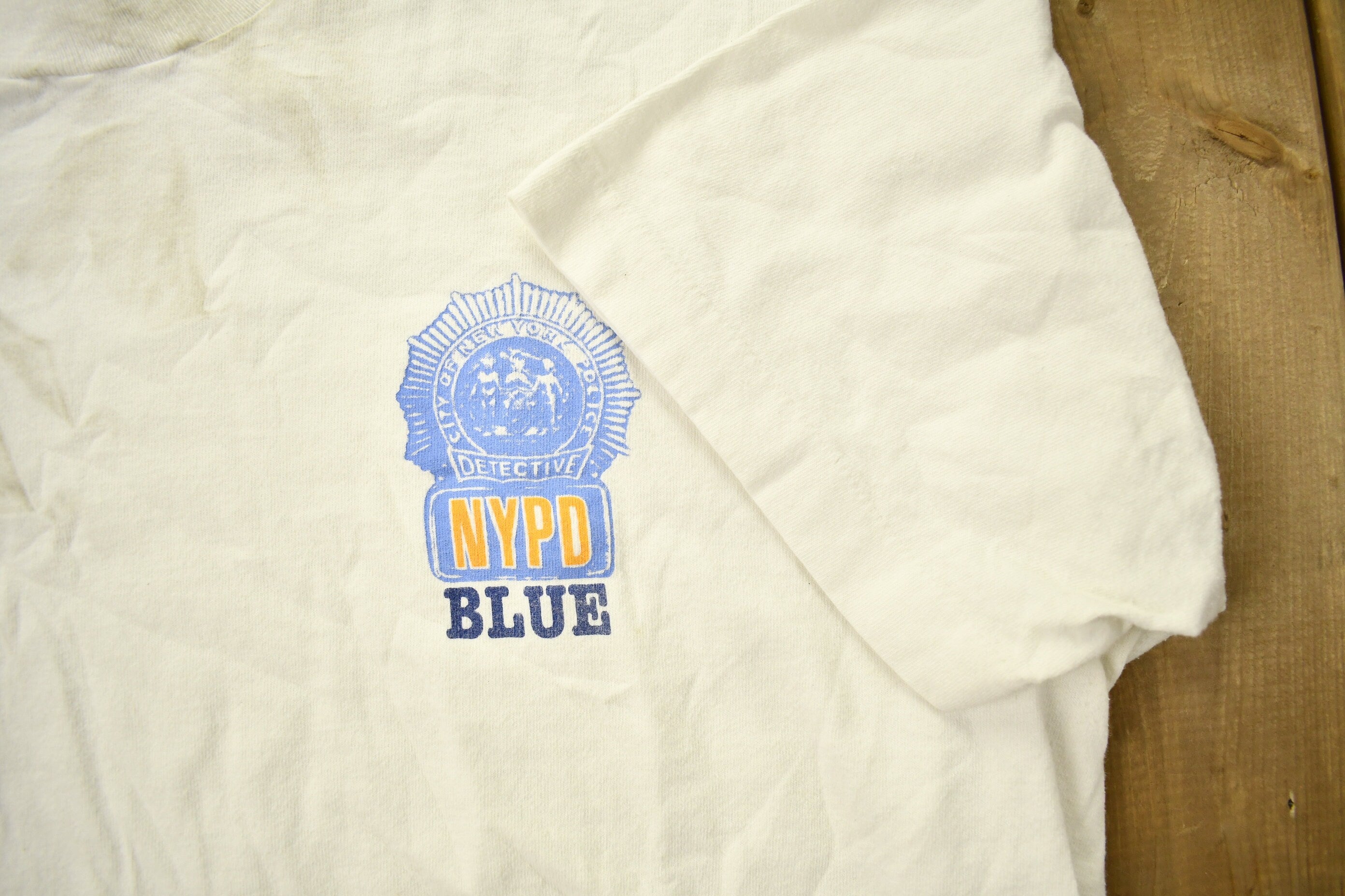 Vintage 1990s NYPD Detective Graphic T-Shirt