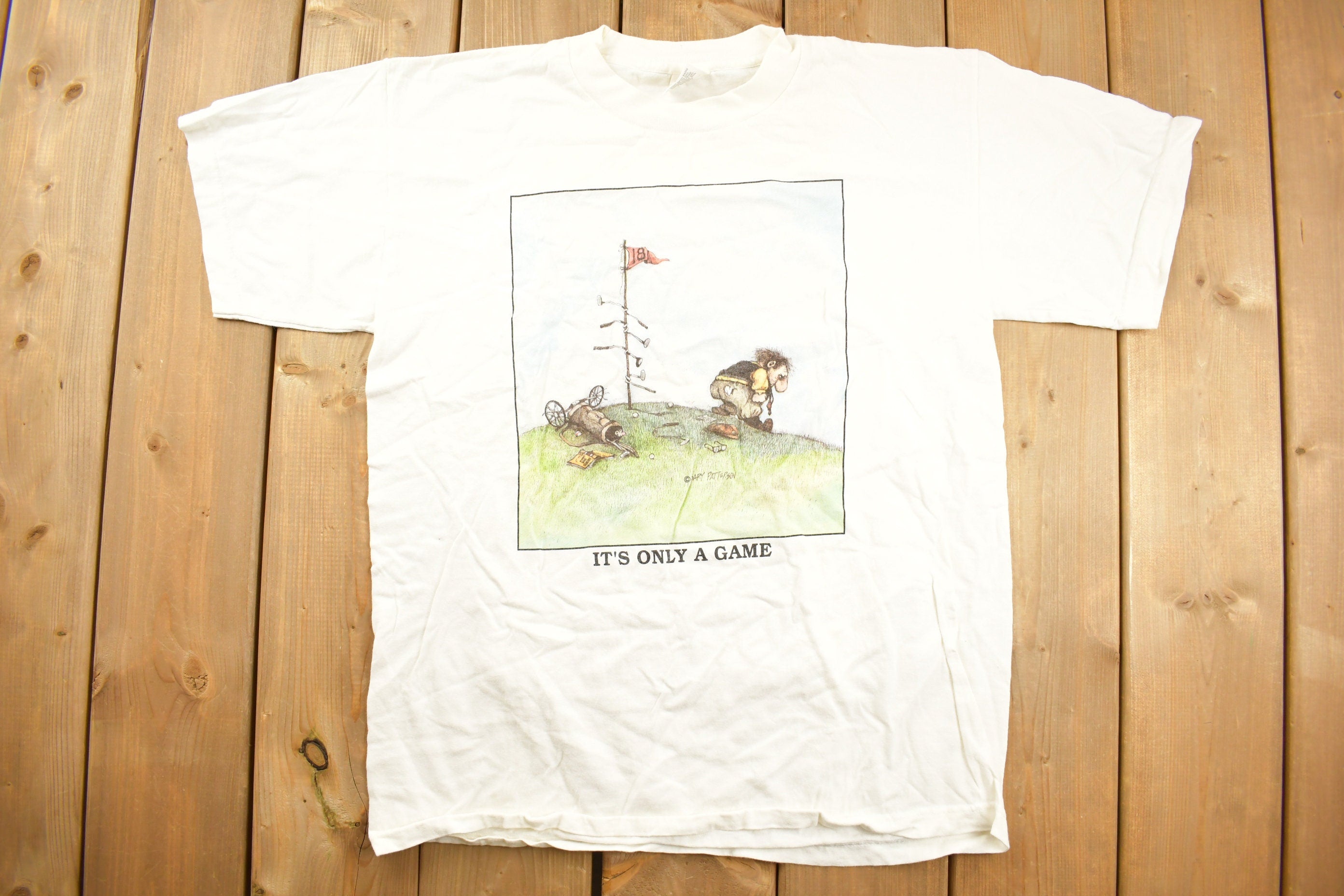 Vintage 1990s "Its Only A Game" Graphic Golf T Shirt
