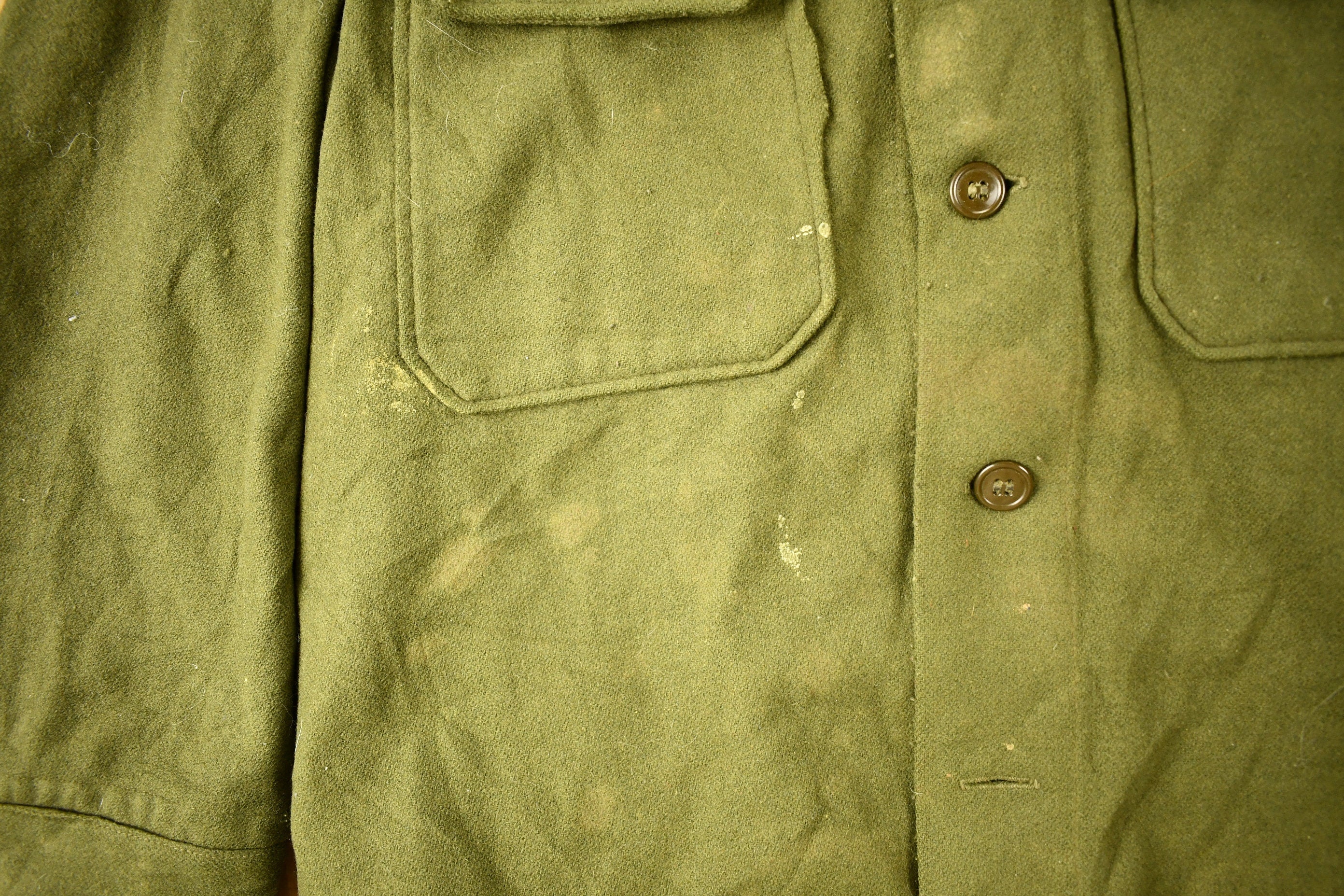 Vintage Military Button Up Shirt