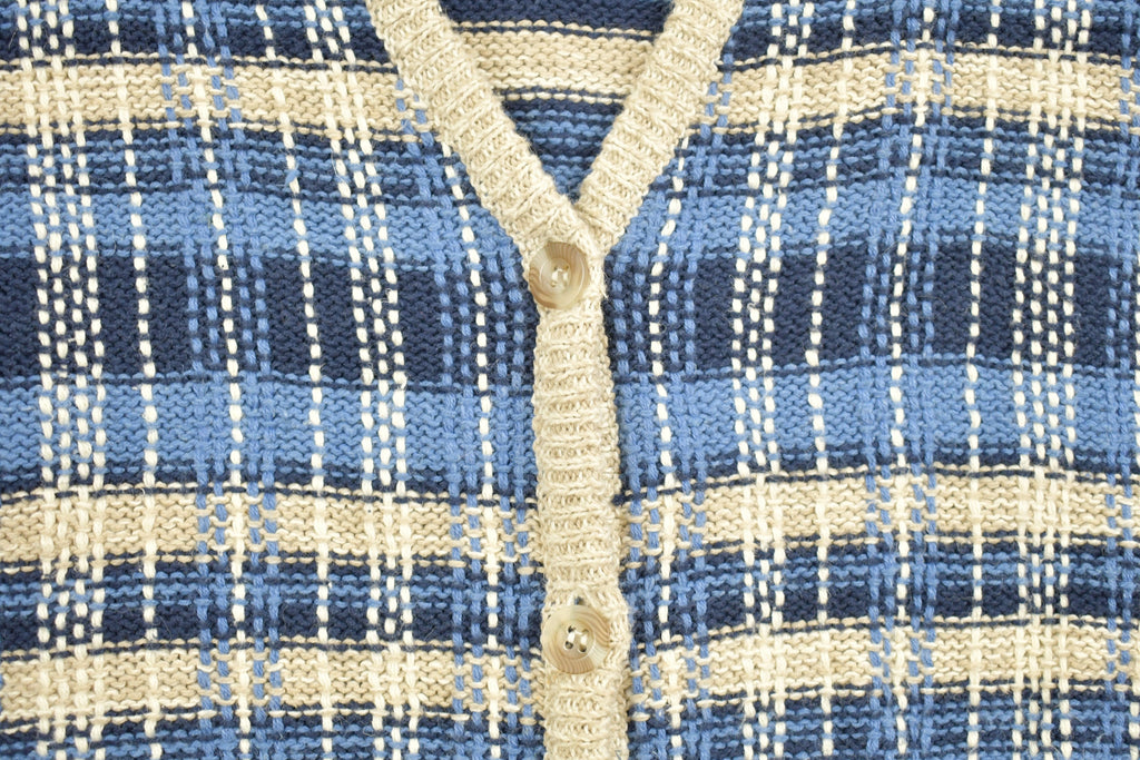 Vintage 1990s Gina Peters Knit Cardigan Sweater Vest