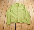 Vintage 1990s Green Collared Knit Cardigan Sweater