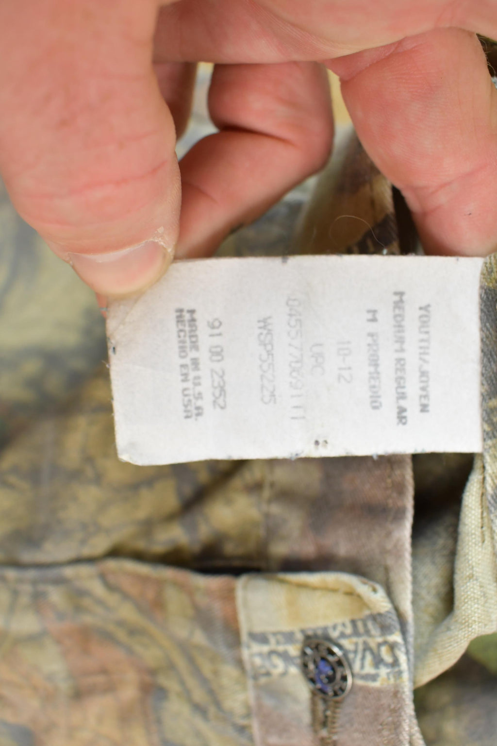 Vintage 1990s Youth Liberty Realtree Camouflage Cargo Pants Size M