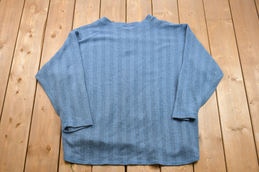 Vintage 1990s Blank Quarter Button Sweatshirt