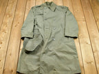 Vintage Army Military Button Down Overcoat