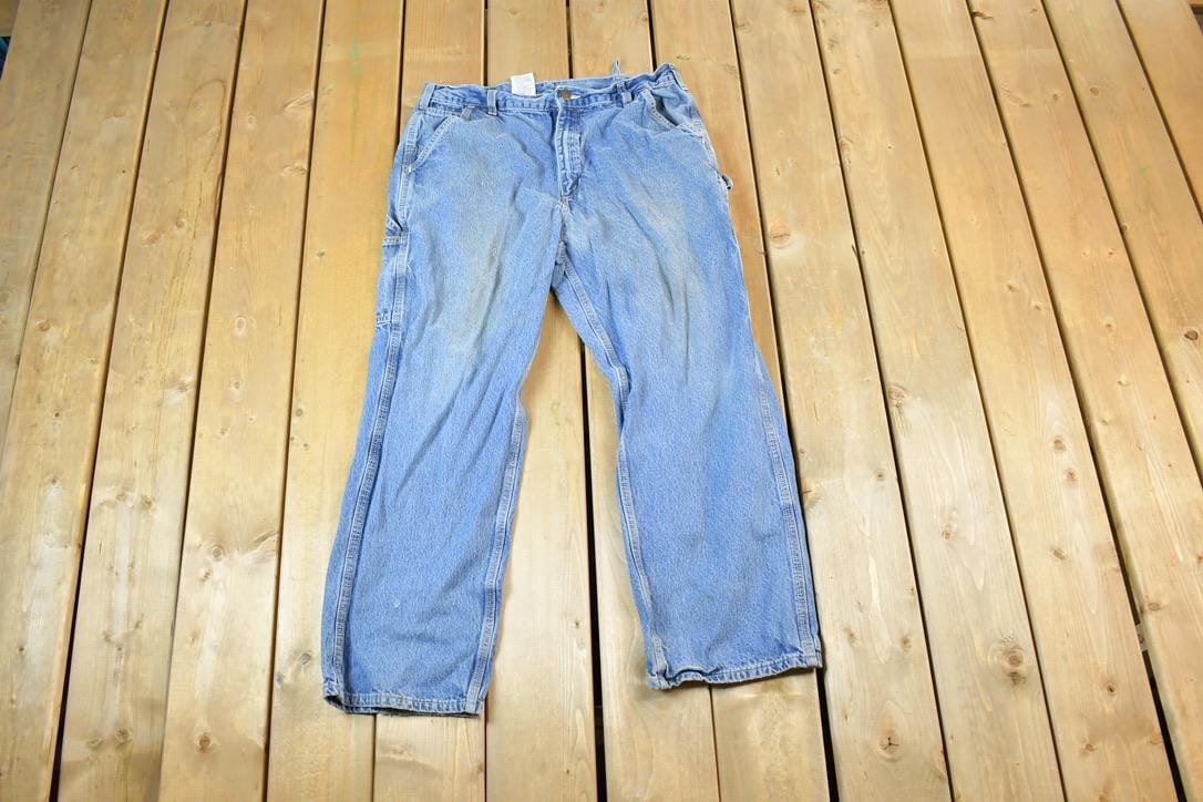 Vintage 1970s Levi Strauss Orange Tab 518 Denim Jeans Size 38 x 30