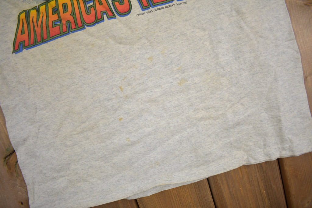 Vintage 1990s USA Americas Team Olympic Graphic T Shirt