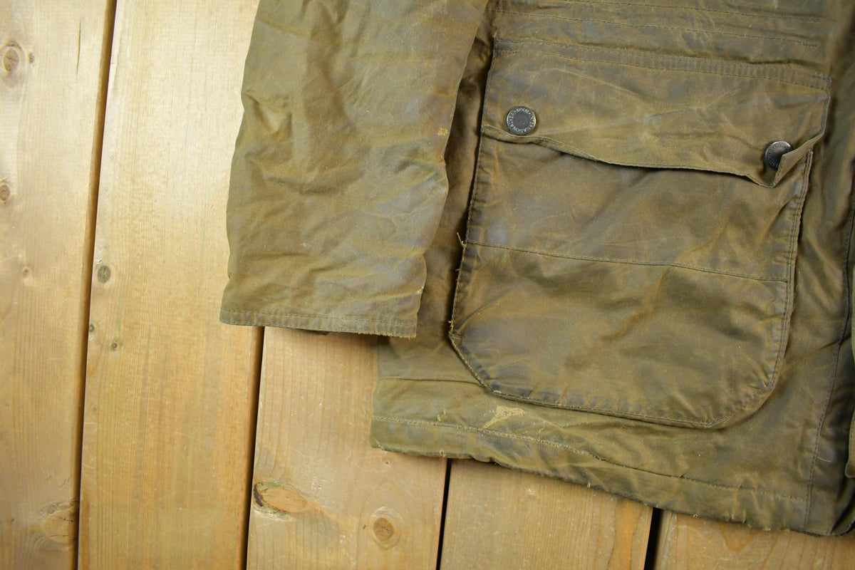 Vintage 1980s Barbour Wax Jacket Men's Large