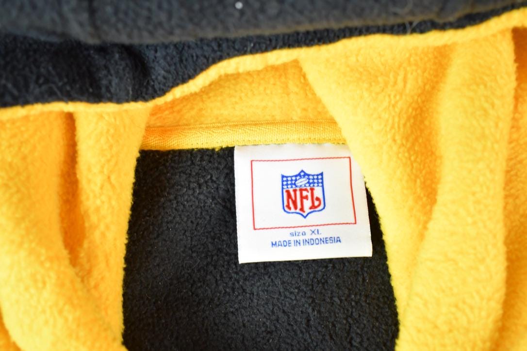 Vintage 1990s Pittsburgh Steelers Fleece NFL Hoodie Sweatshirt