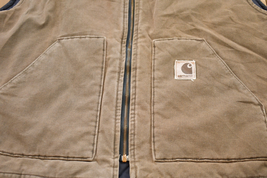 Vintage 1990s Carhartt Full Zip Insulated Vest