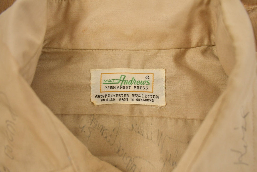 Vintage 1990 Matt Andrews Signed All Over Button Up Shirt