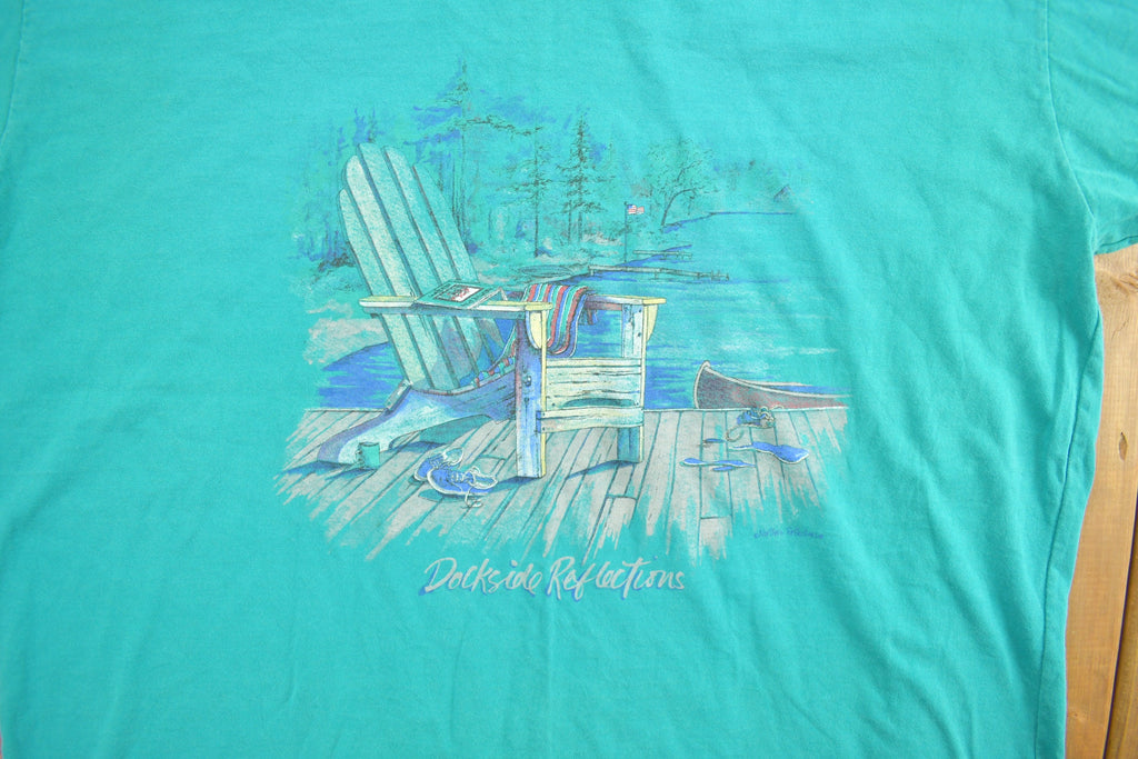 Vintage 1990s Northern Reflections Dockside Cottage T-Shirt