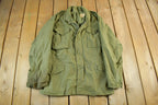 Vintage 1960s 1970s Military Field Coat Men's Small