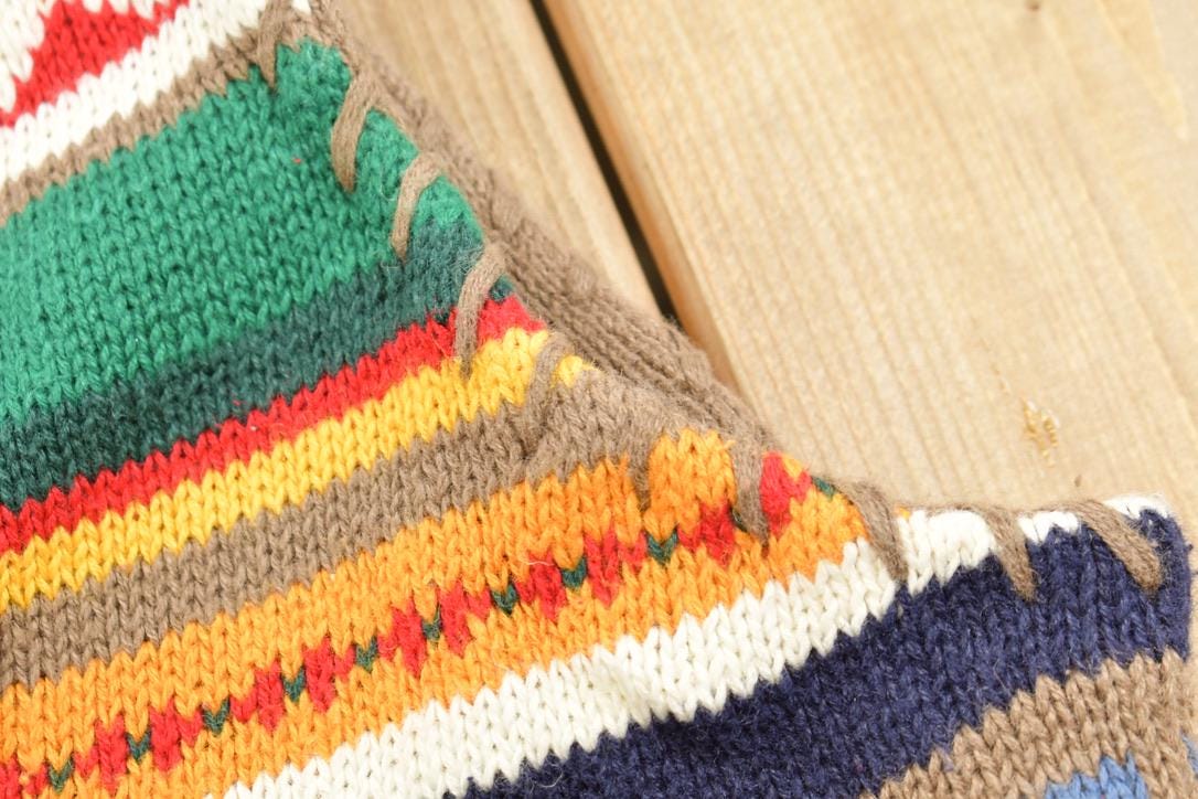 Vintage 1990s Allison Smith Knit Sleeveless Cardigan Sweater