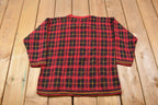 Vintage United States Sweaters Plaid Knitted Sweater