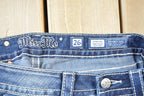 Vintage Y2K Miss Me Bedazzled Low Rise Jeans Size 26x31
